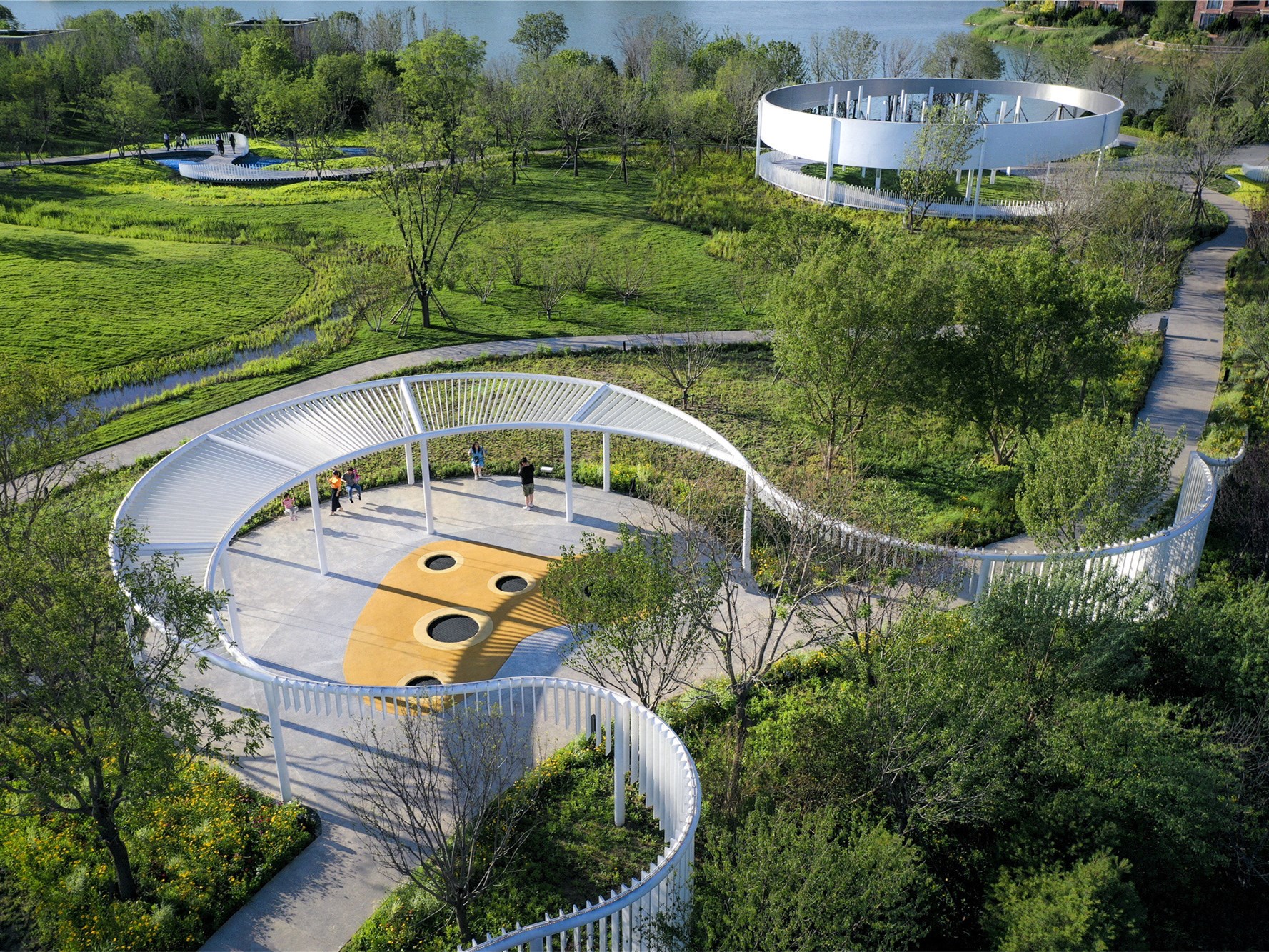 天津融创星耀五洲 9 号岛景观丨中国天津丨AECOM-3