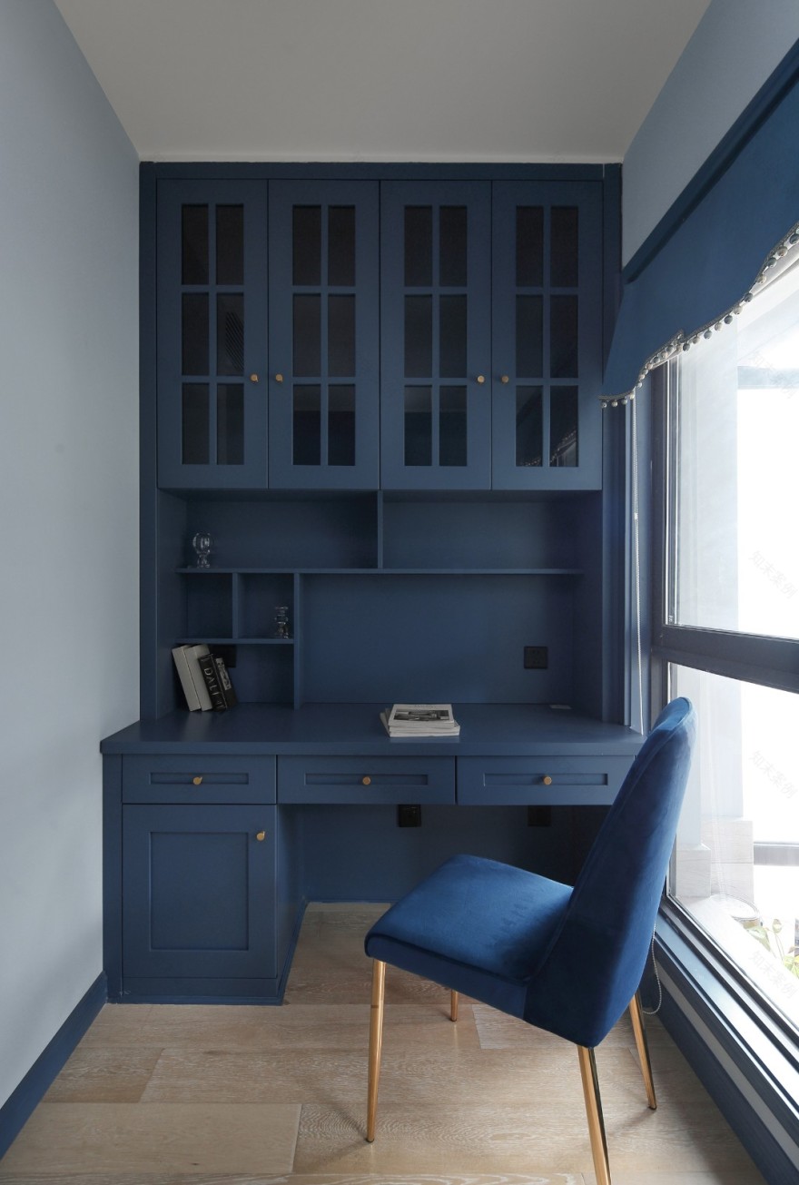 清羽设计 · 成都 178㎡优雅灰蓝家居,打造舒缓港湾氛围-47