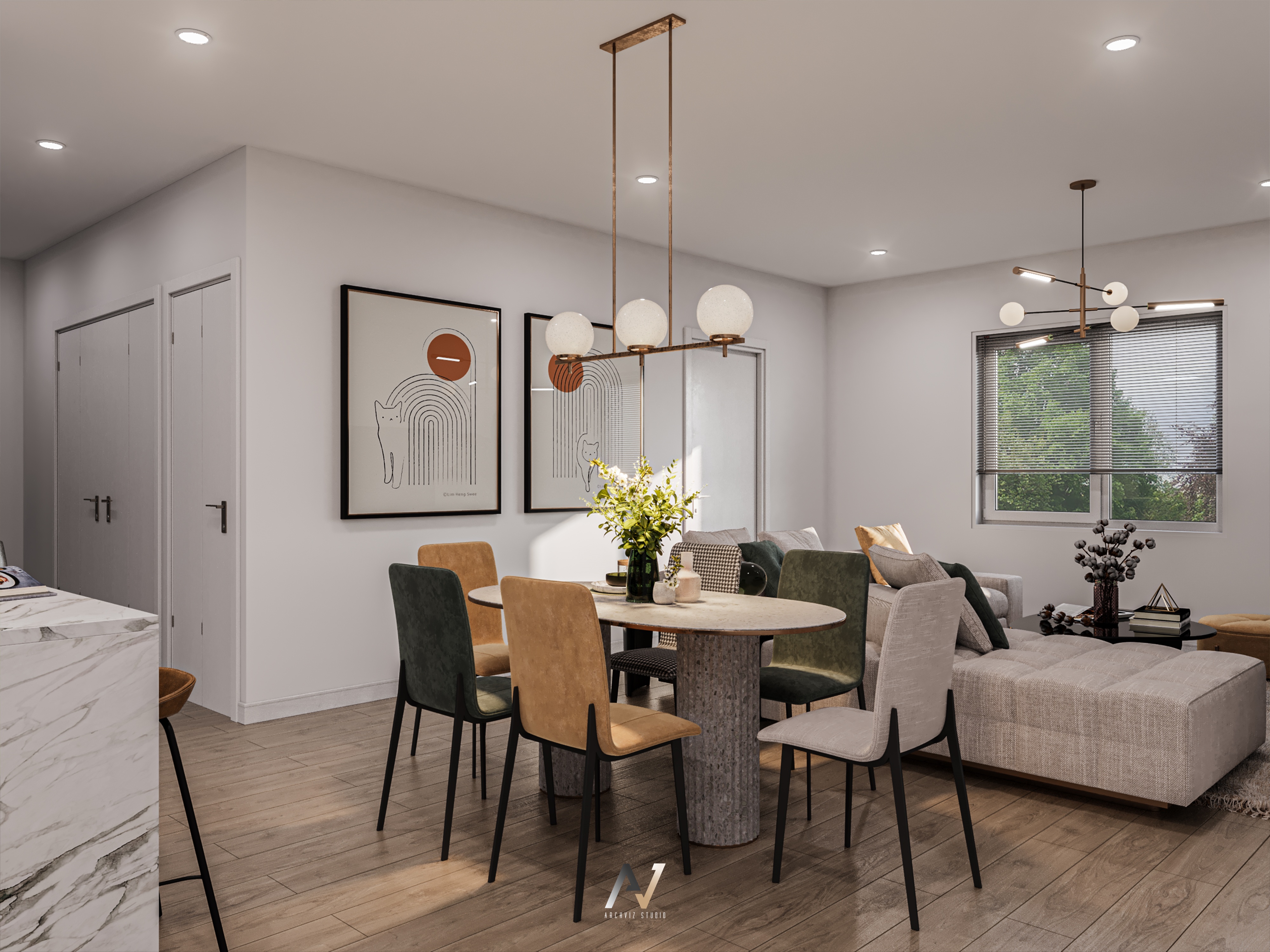 3D Apartment renderings-10