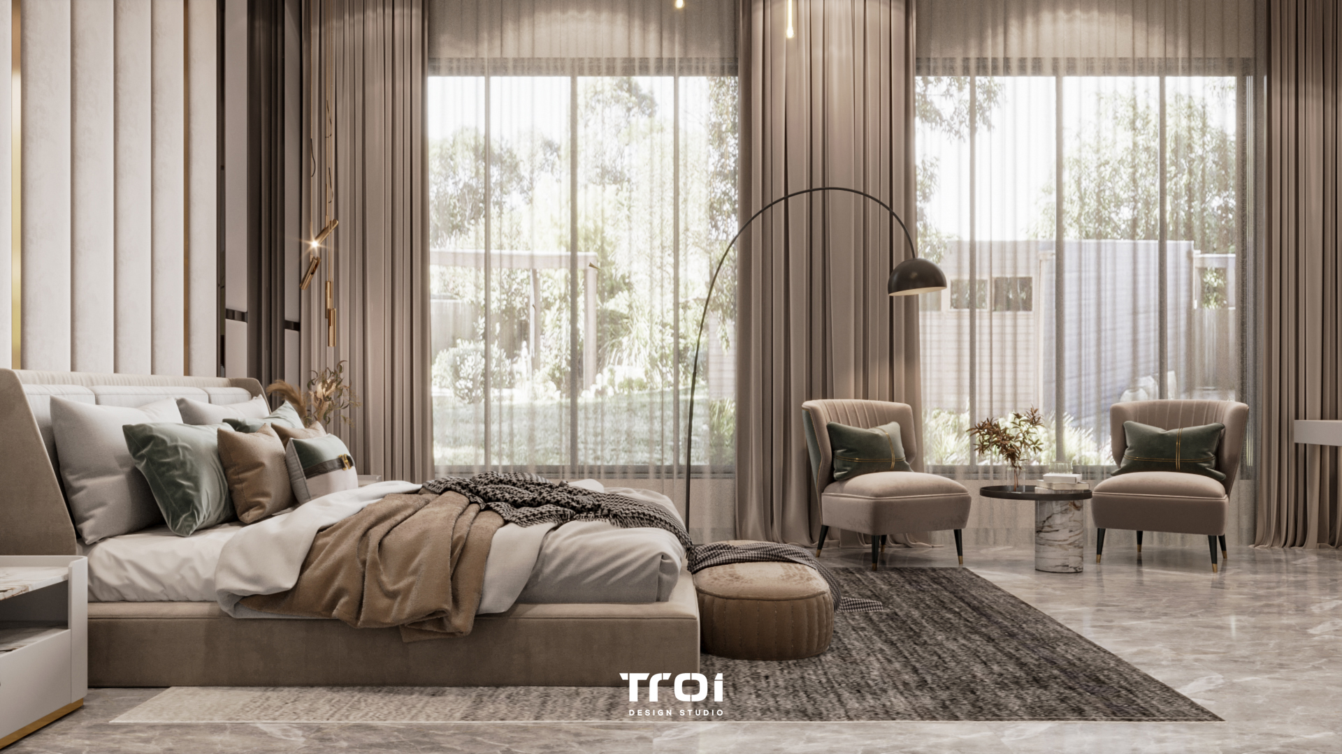 主卧室丨Troi Design Studio-22