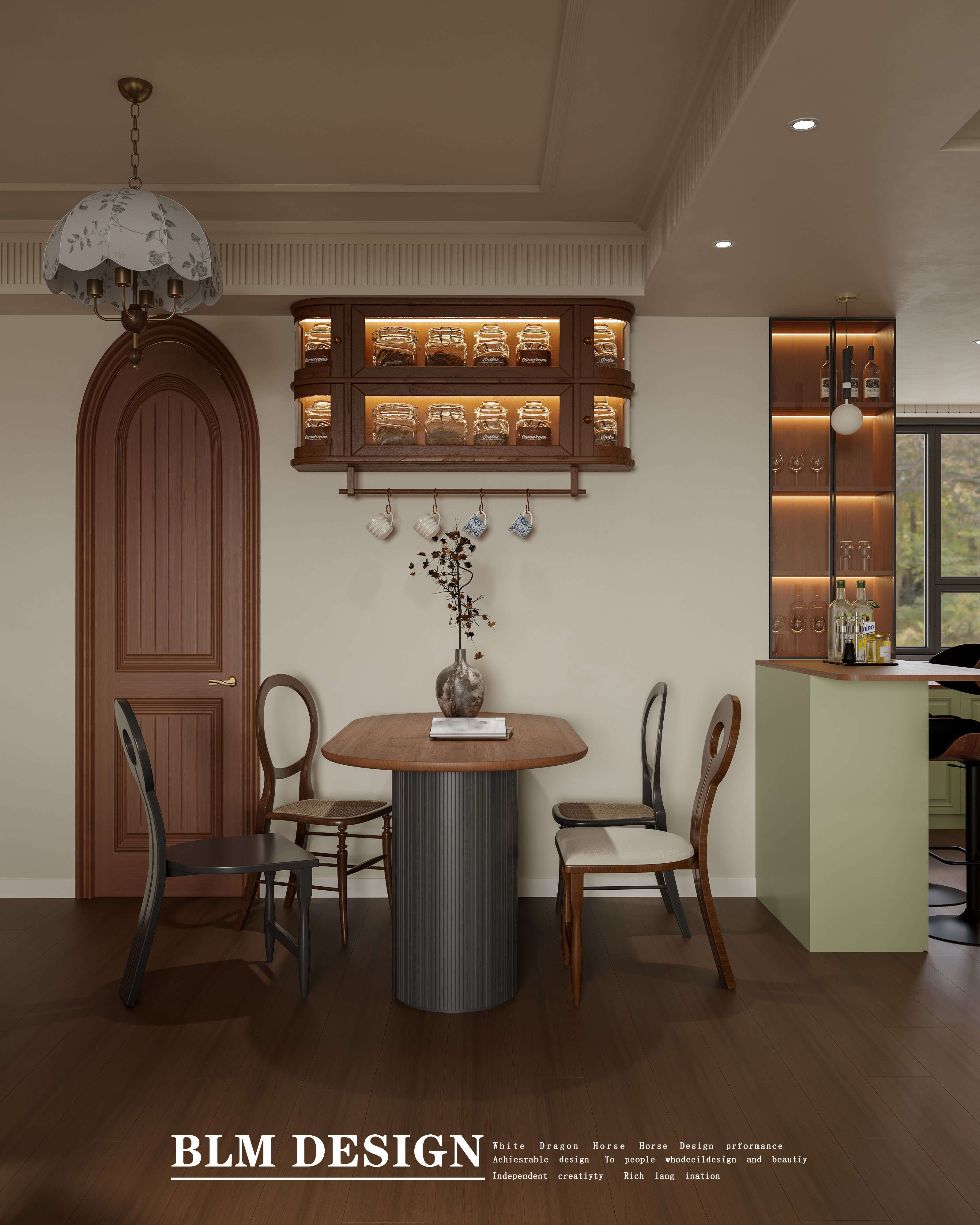 南洋风白龙马效果图设计制作-6