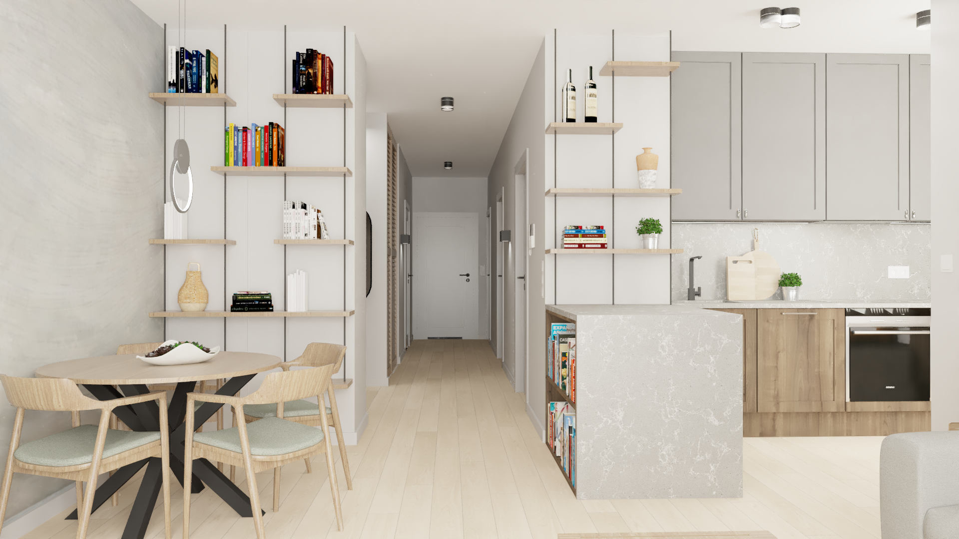 Apartment design, 60m2-3
