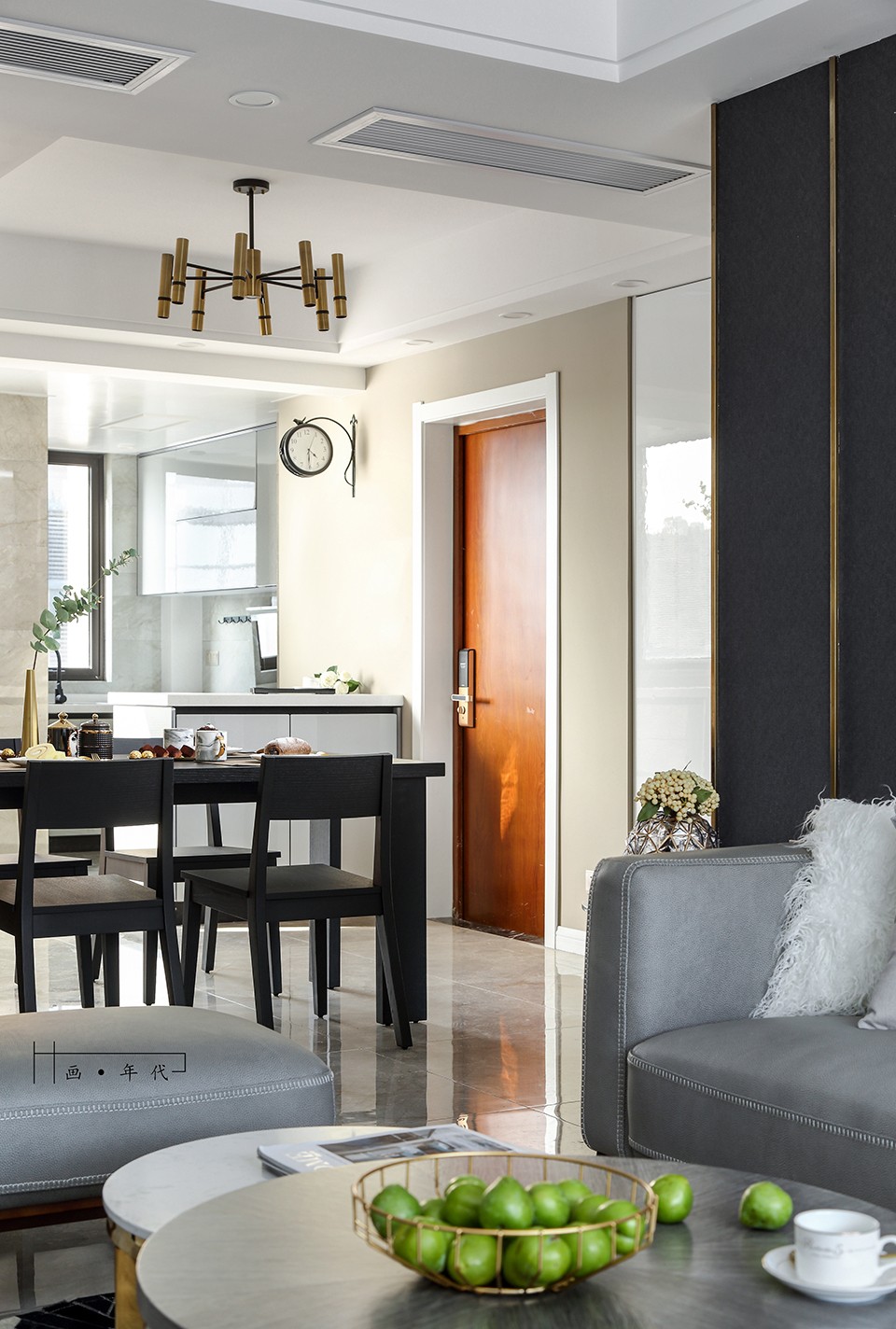 穿越 bling 金色时光·荷澜庭105㎡住宅  苏州画年代设计-9