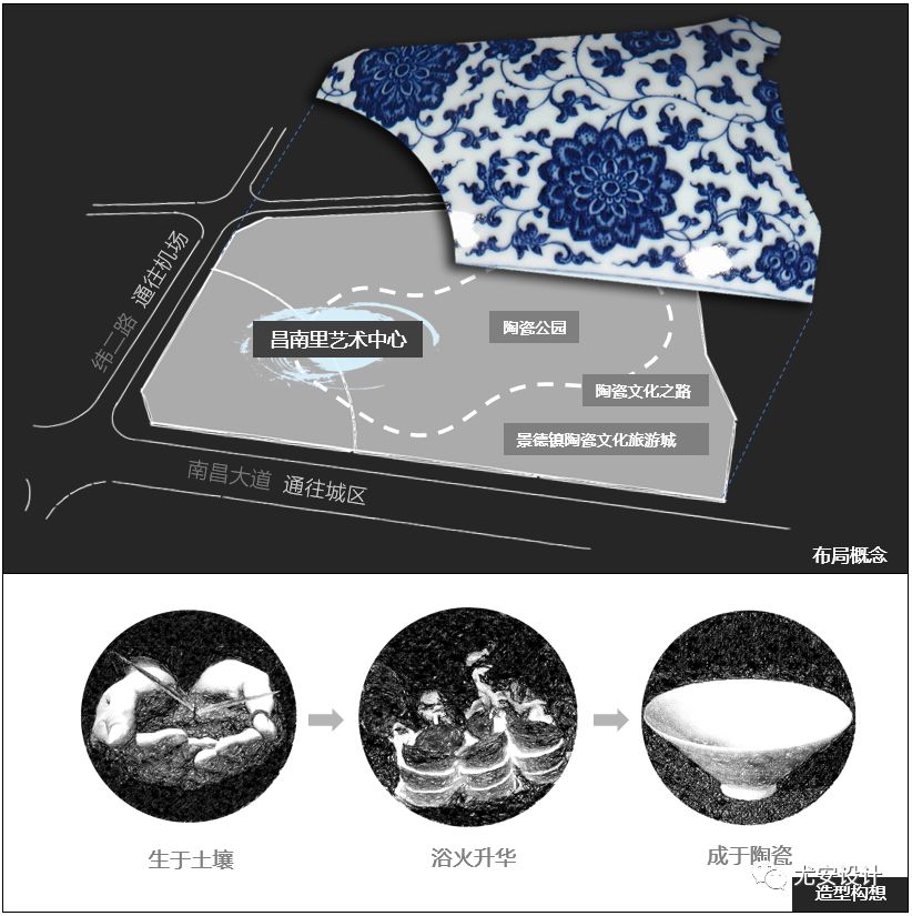 景德镇昌南里艺术中心 | 斜柱设计助力异形建筑落地-1