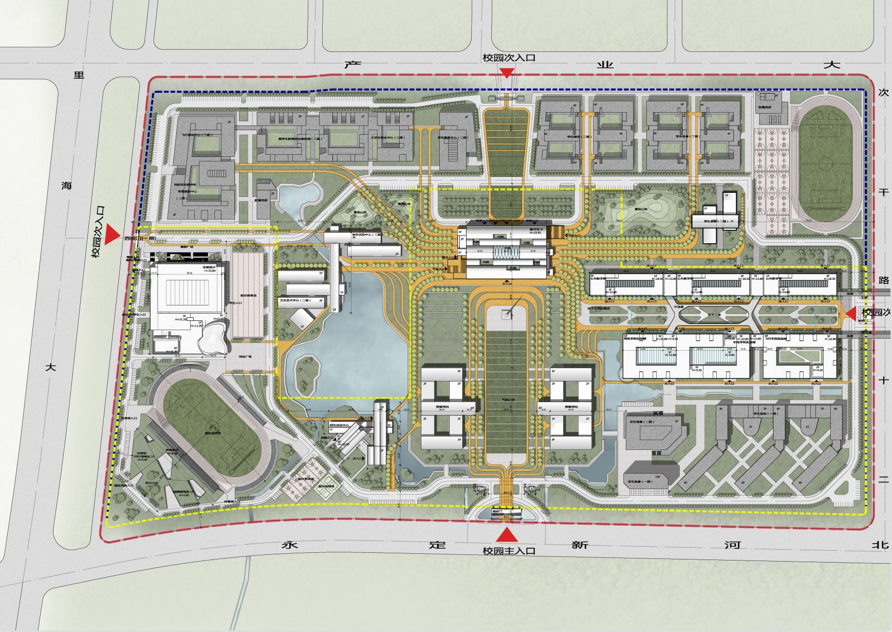 LIBRARY AND SCHOOL GATE OF CAUC | TJAD ORIGINAL DESIGN STUDIO - ARCH2O-27