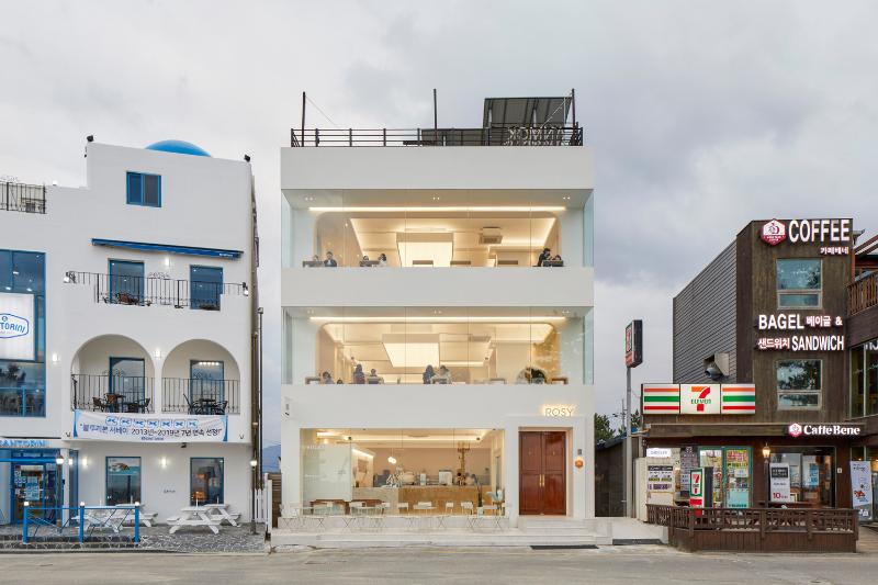 简约海洋风 160 平咖啡厅设计-2