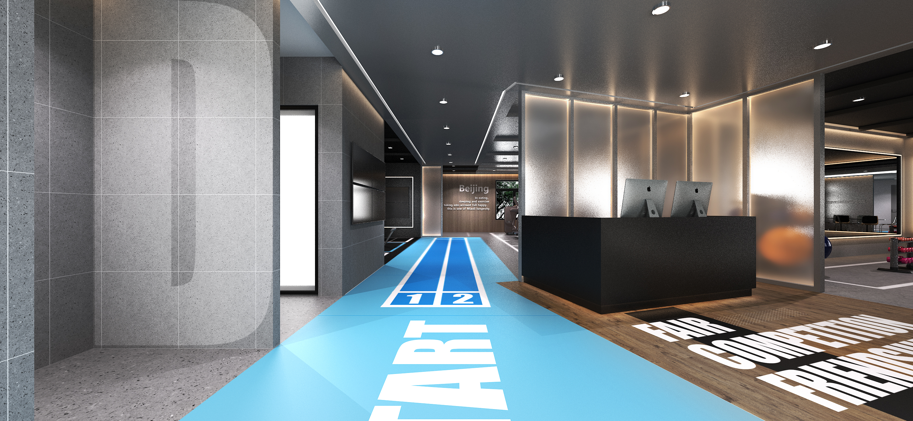 200㎡健身房设计-5