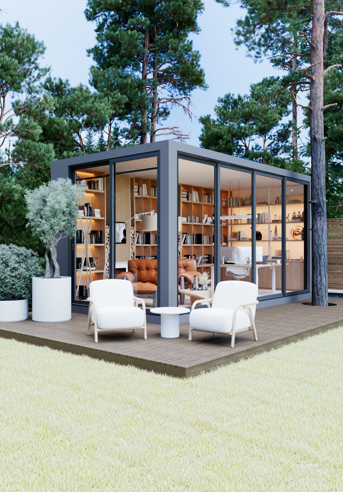 Garden Office Project & Outdoor Wellness area-2