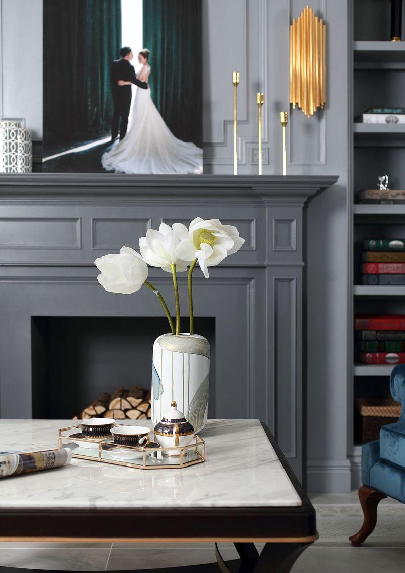 现代家居中的灰色浪漫 | 至亲贵宾共享的礼节空间-7