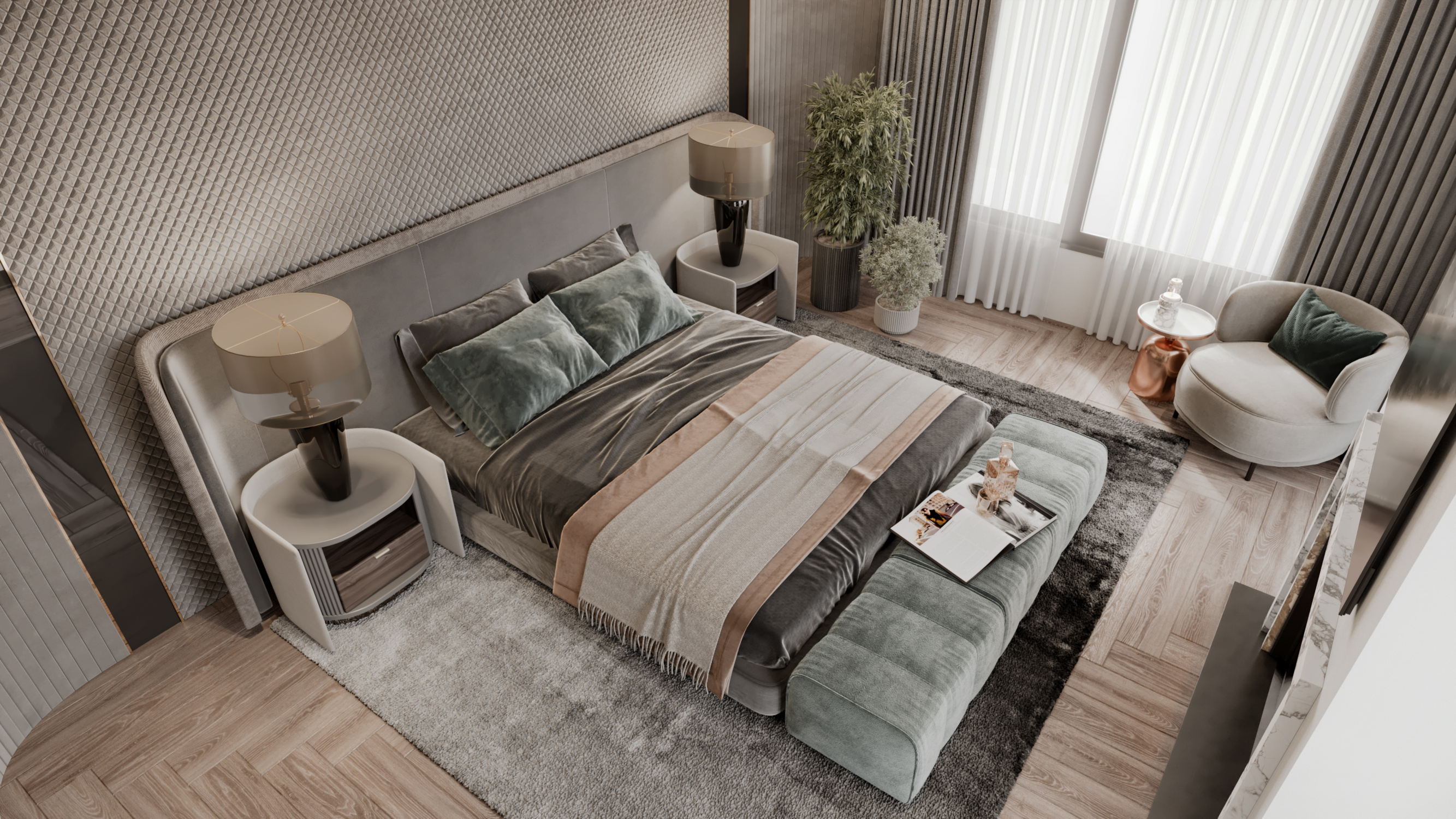 主卧室丨突尼斯丨Anamorph agency-6