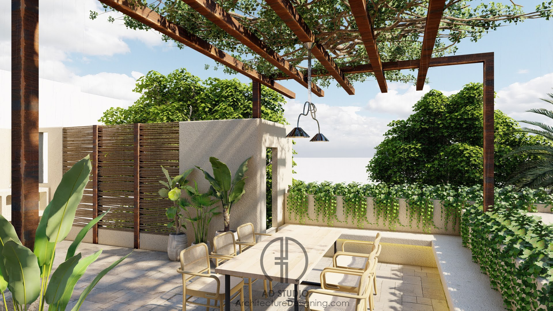 极简主义屋顶露台设计丨AD Studio-6