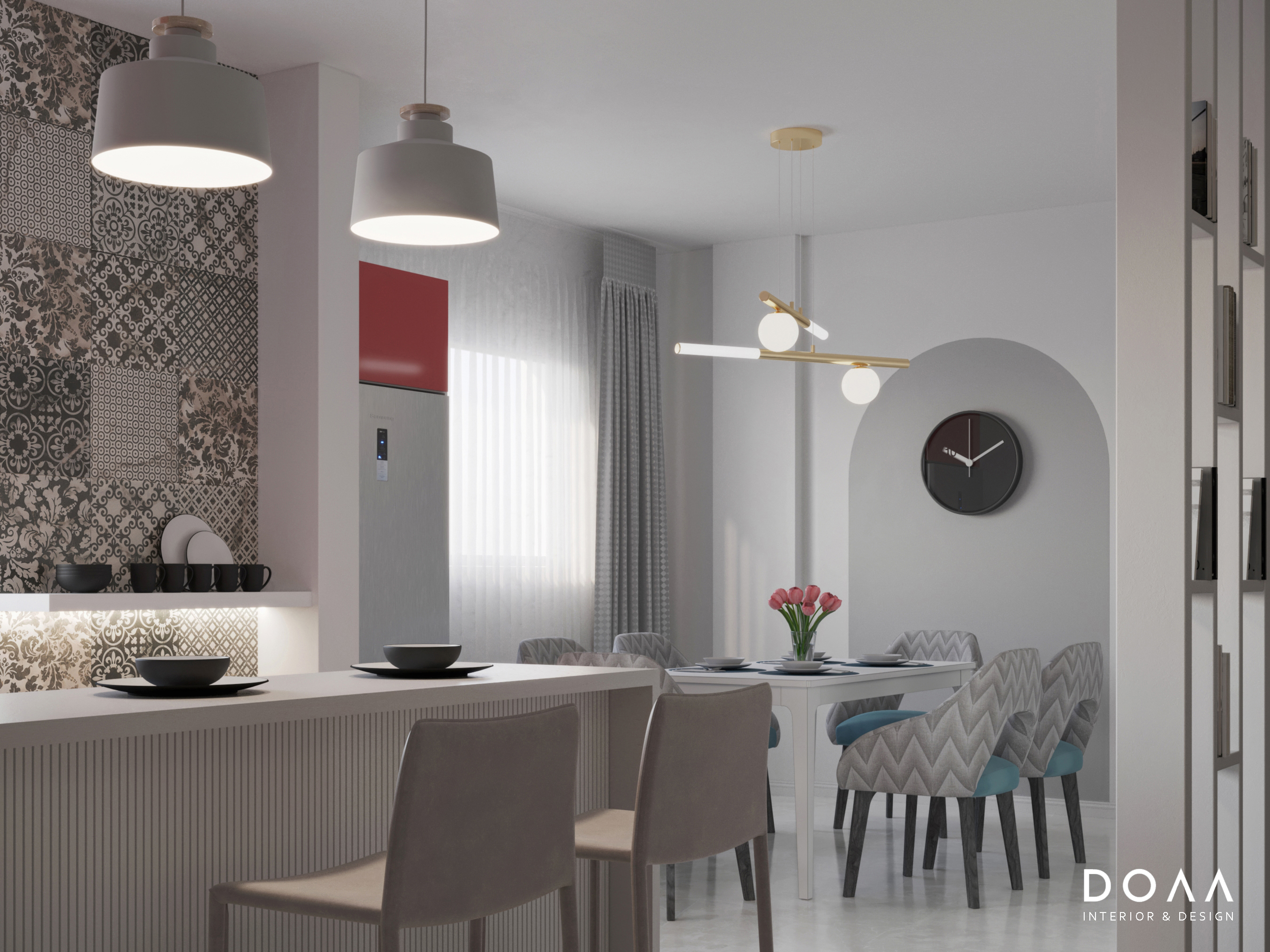Modern Family Living, Dining & Kitchen-7