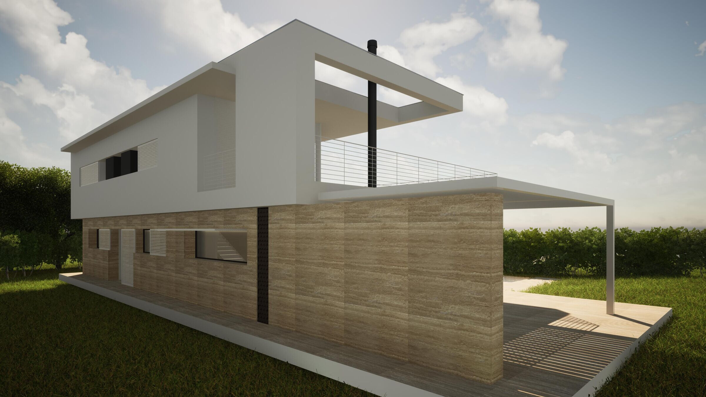 意大利森林中的生态别墅丨Studio Ecoarch-21