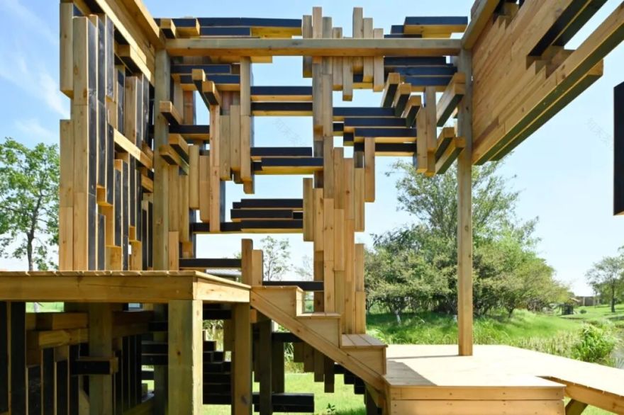 暑假背提-湖州&宣城搭建回顾|从露营地木构到茶山森林装置,探索自然与建造的共生-58