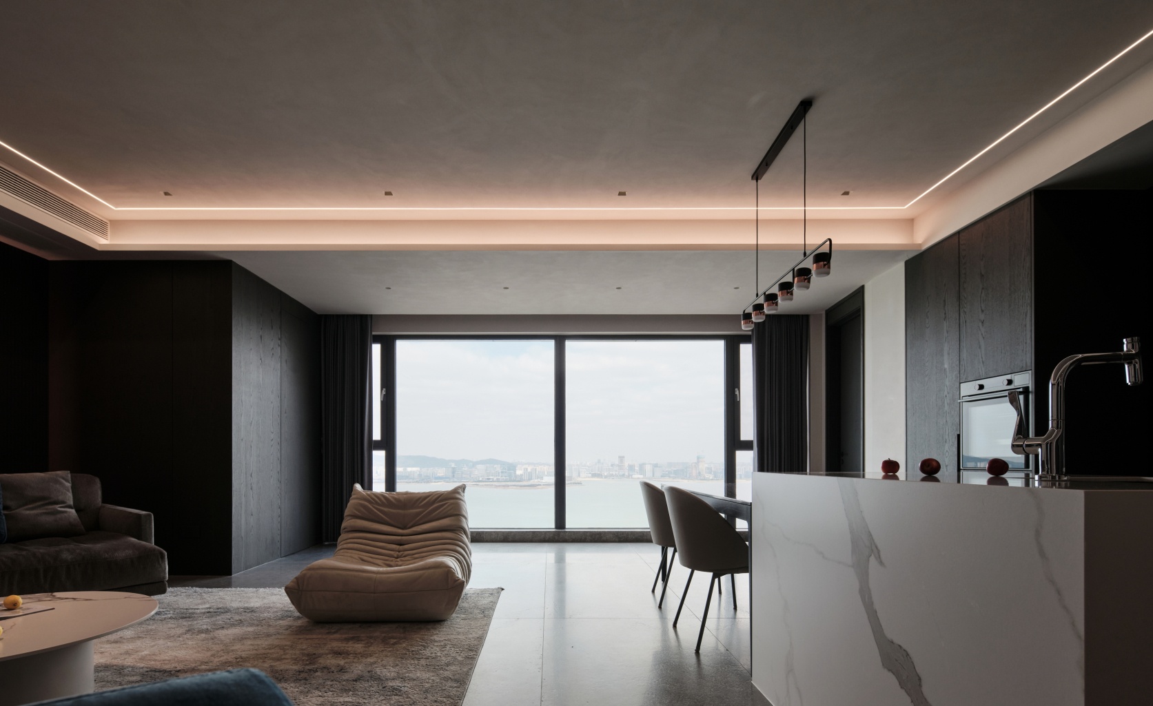 高级灰湖景房丨中国苏州丨晓安设计-0