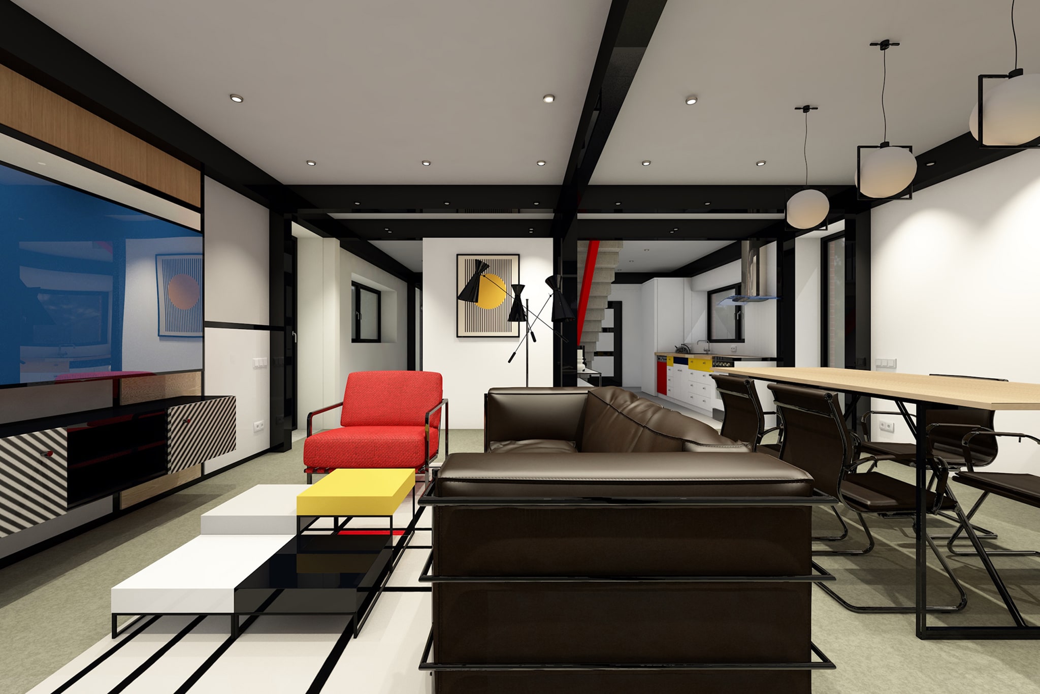 Bauhaus interior modern interpretation-0