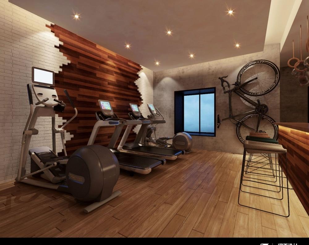 
现代艺术工业会所风健身工作室 -3