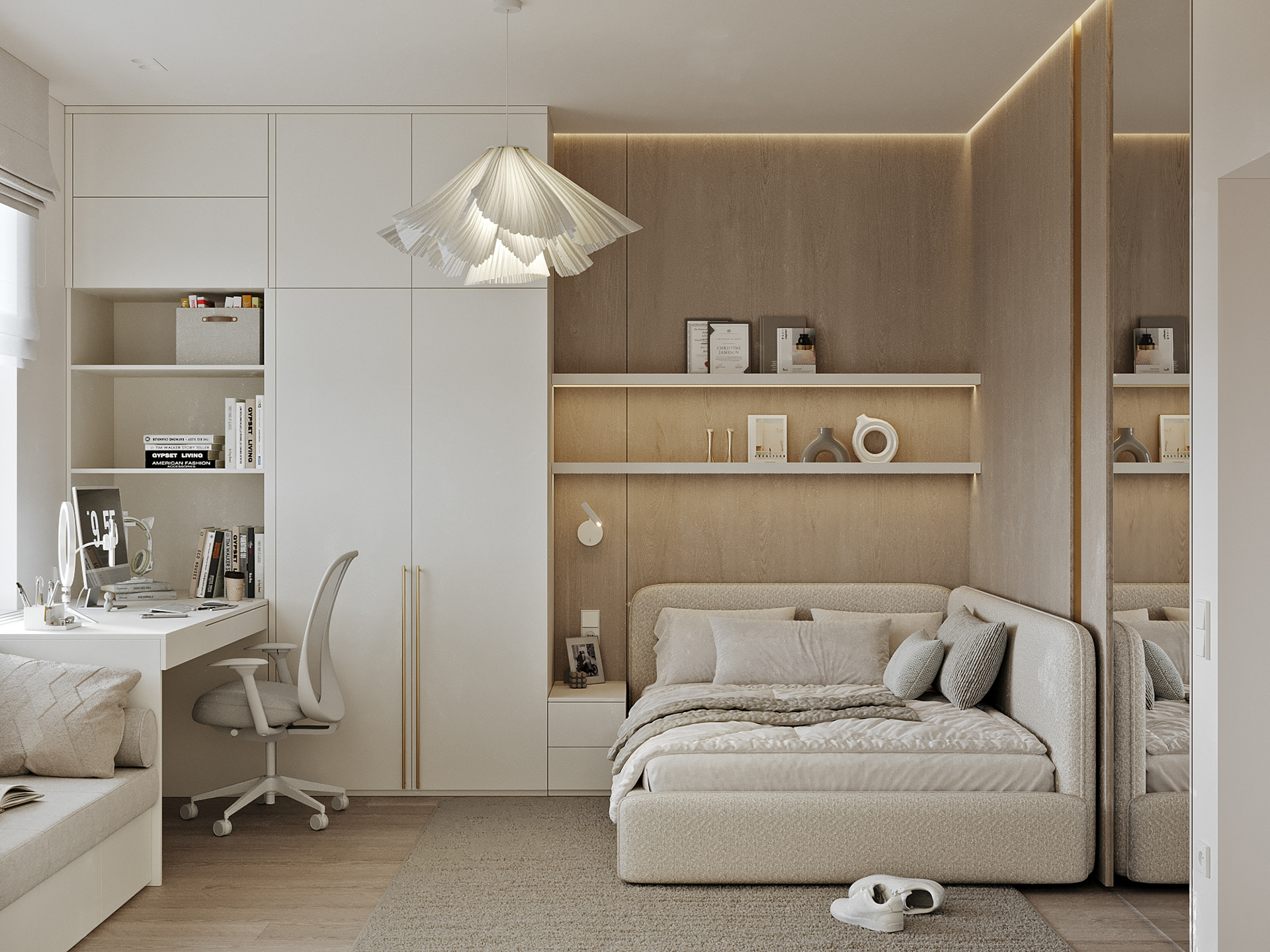 私人住宅里的女孩房间丨LV Interiors-5