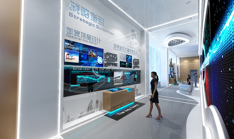 海南清水湾国际信息产业园科技风展厅设计-9