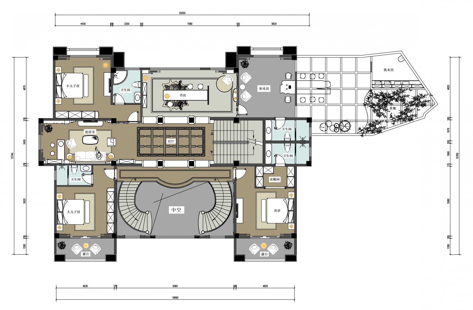 欧式豪宅别墅-14