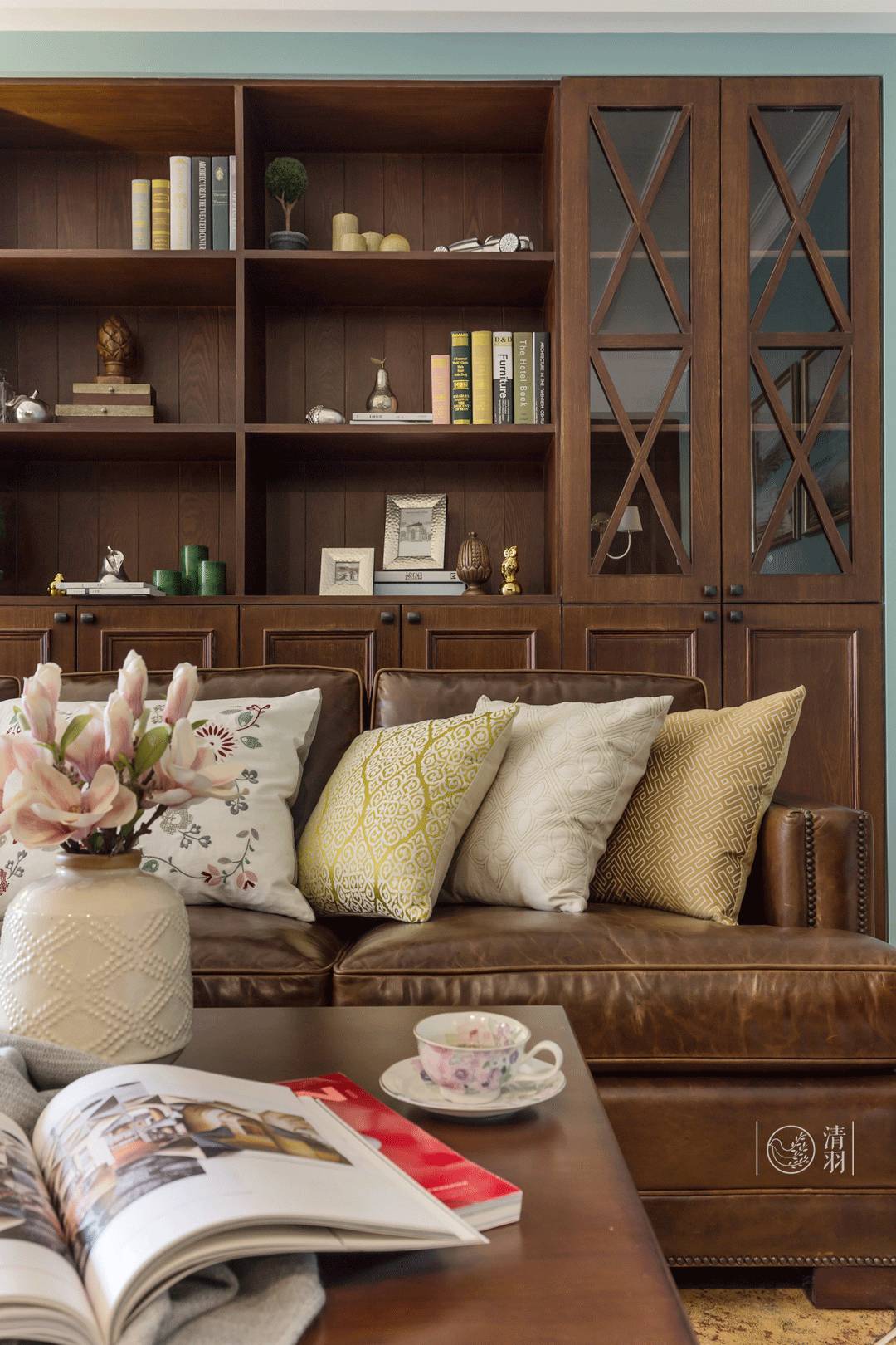 现代美式家居中的音乐时光-29