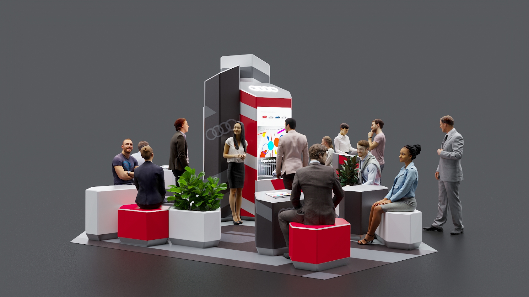 奥迪休息区概念丨俄罗斯莫斯科丨3D MDSDSGN-5