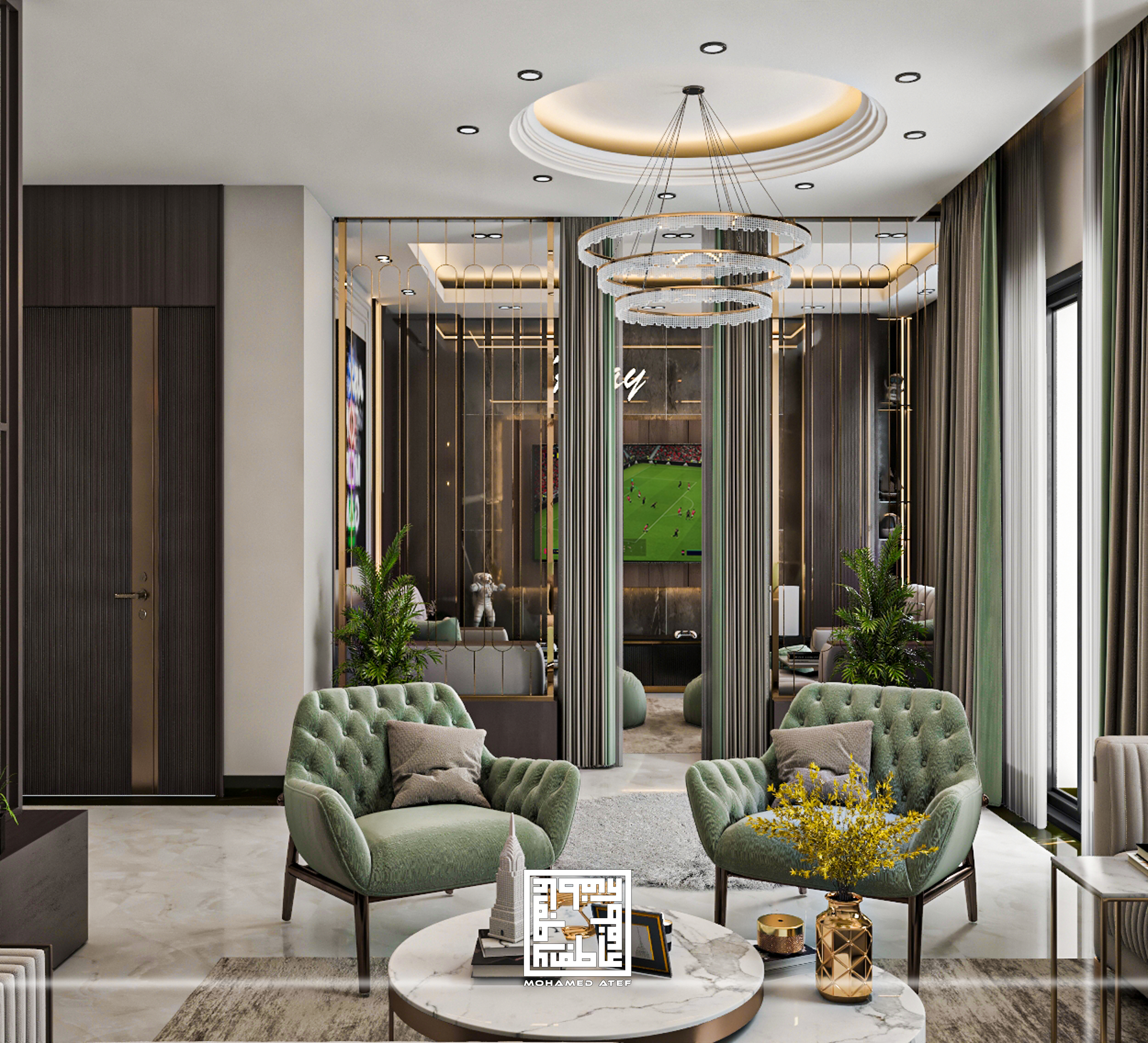 " NeoClassic Living Room with Snacks Corner "-5