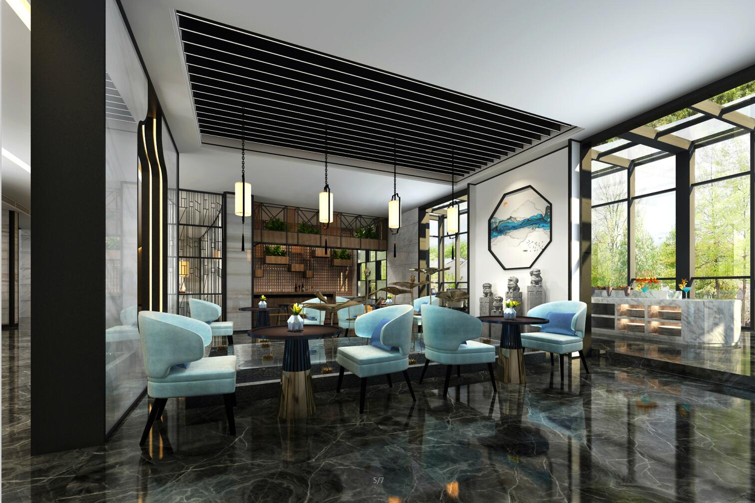 赣南师范大学国际交流中心改造设计：一场关于线构成与山川带来的空灵意境视觉盛宴-25