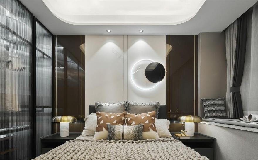 ML·A 设计 | 水墨清欢 玄关,金属与自然纹理的完美融合-33