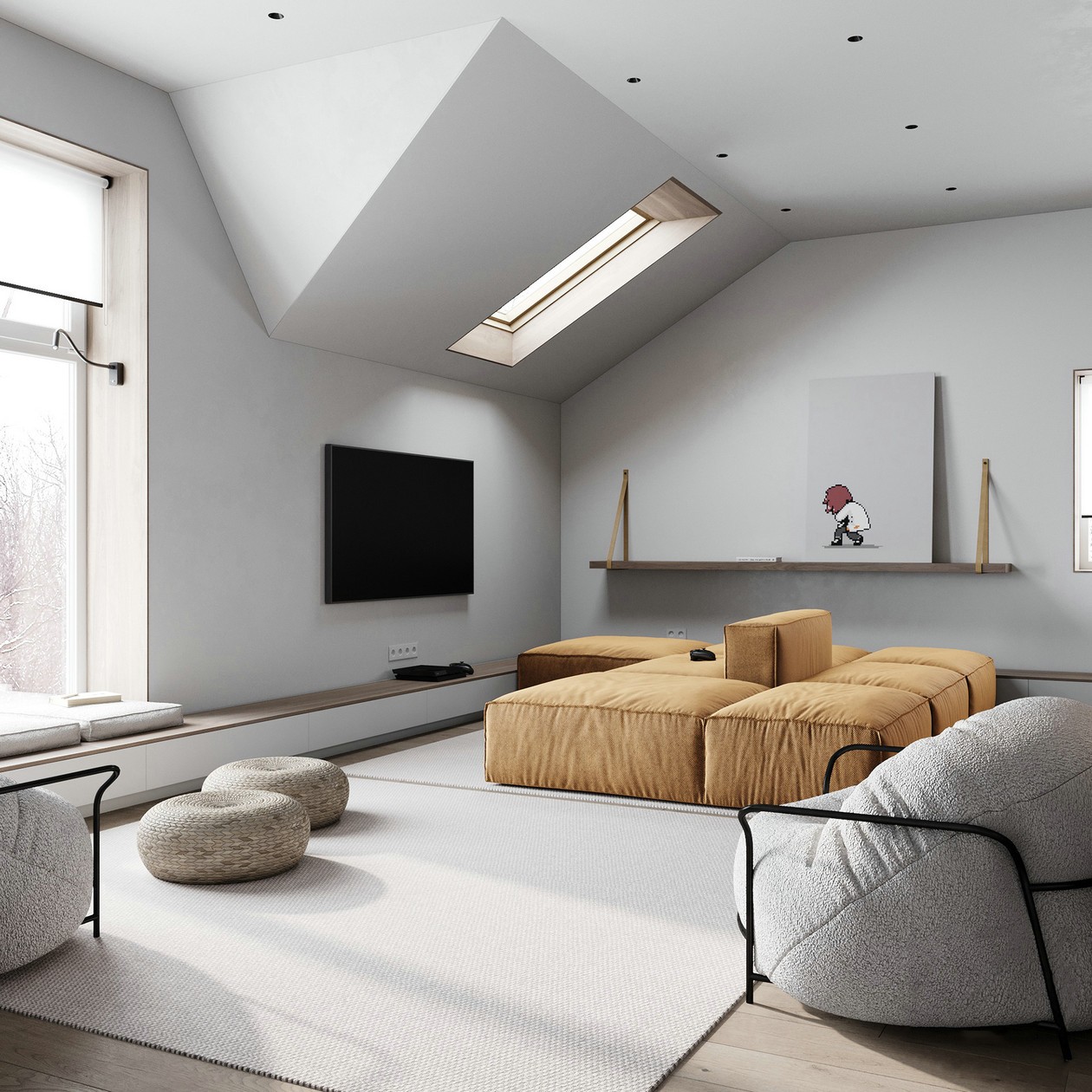 81㎡简约风公寓设计-7