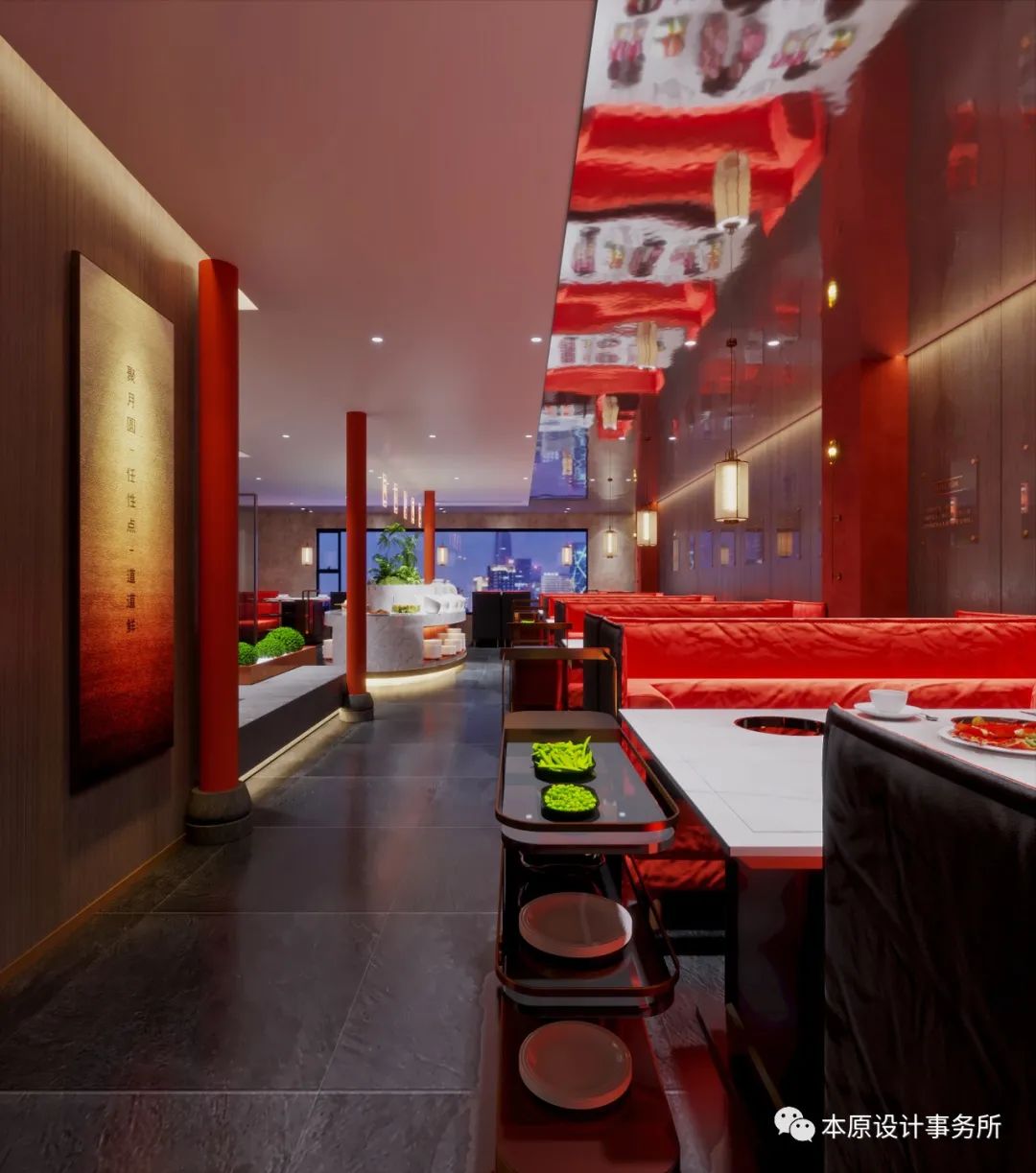 聚月圆火锅店丨中国重庆丨本原设计-29