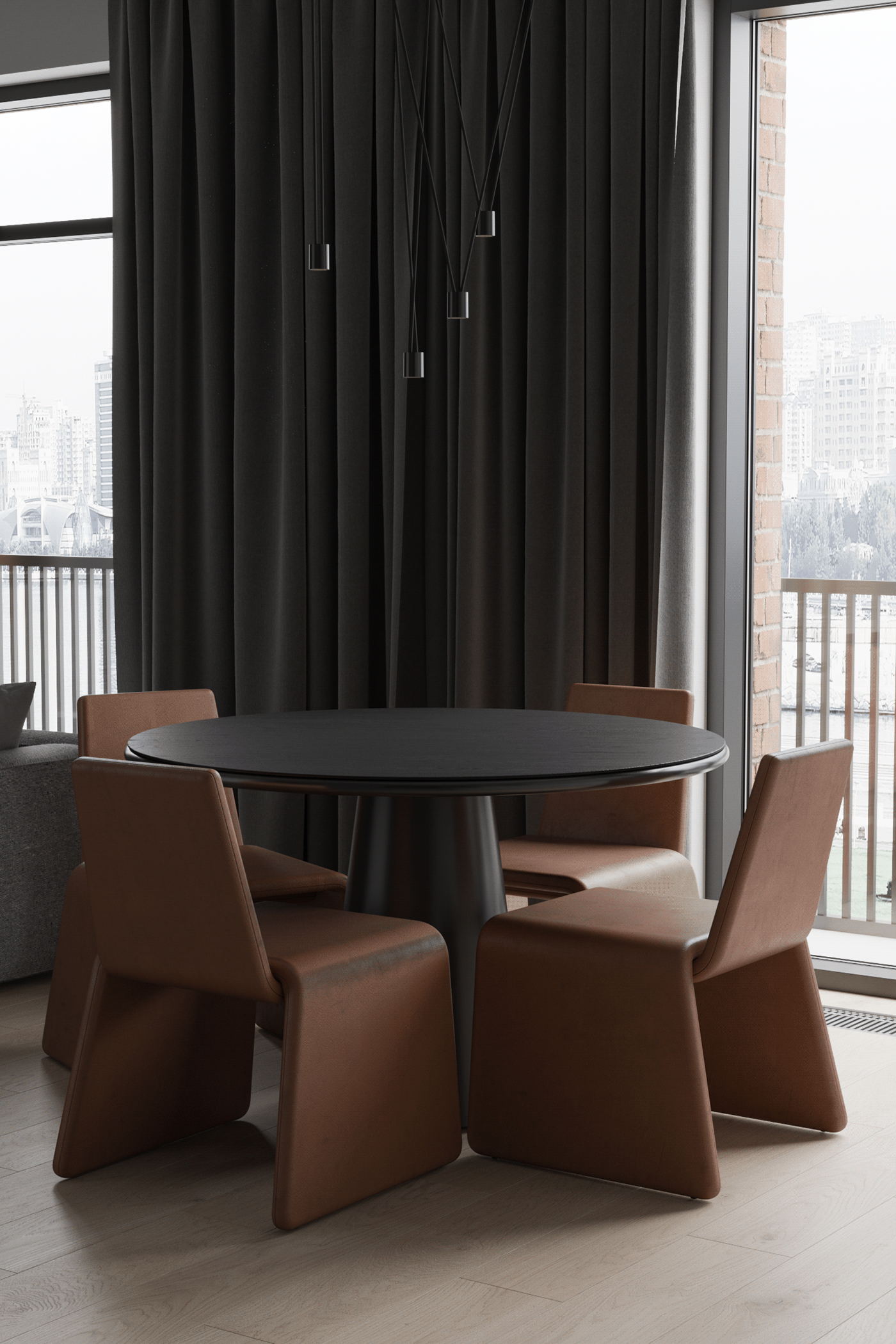 高级灰色系小空间公寓-8