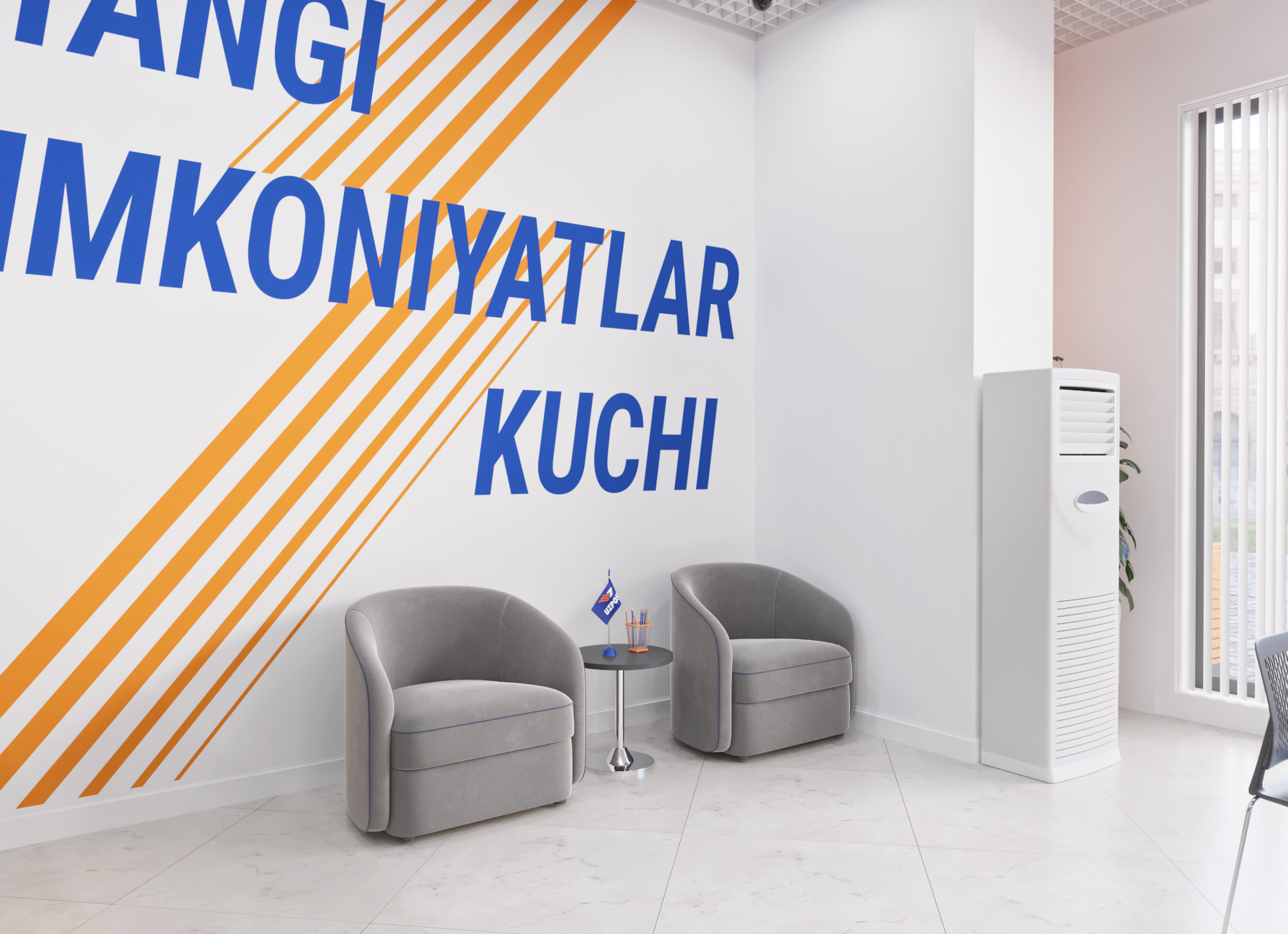 Post office interior and exterior design. Uzbekistan.-16