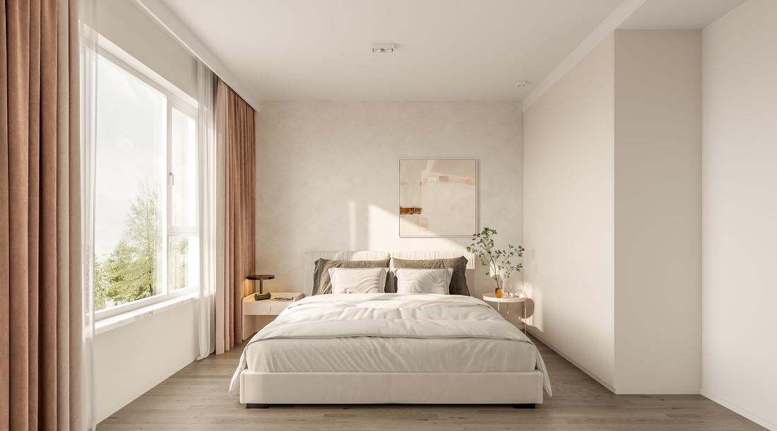 83㎡木白两色简约家居空间设计丨研筑国际-7