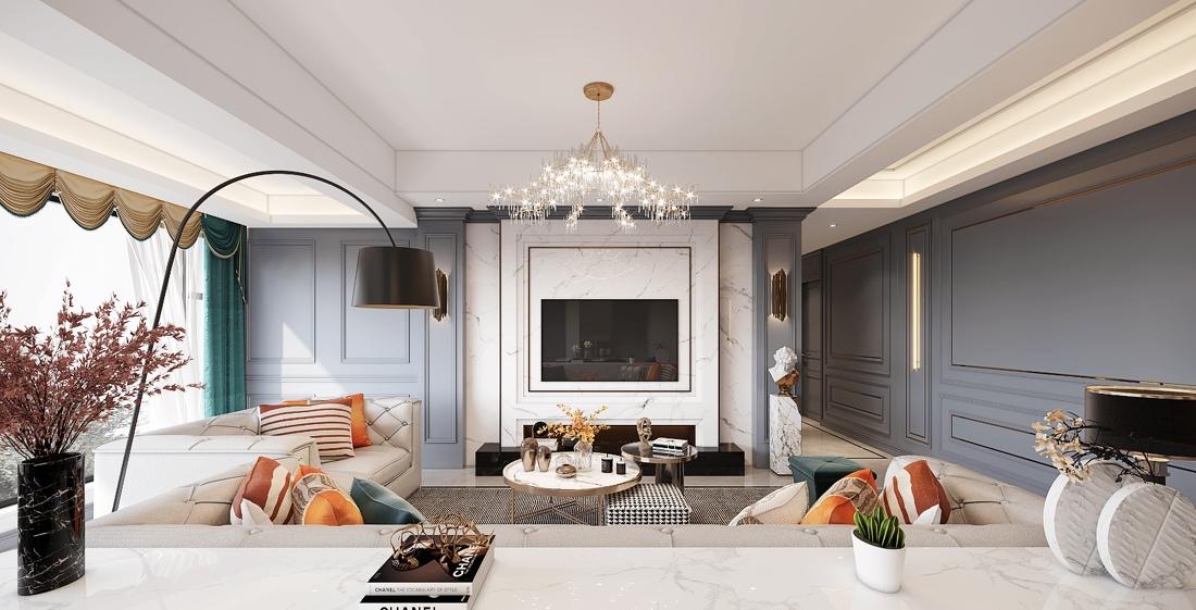 200㎡复式美式轻奢-2