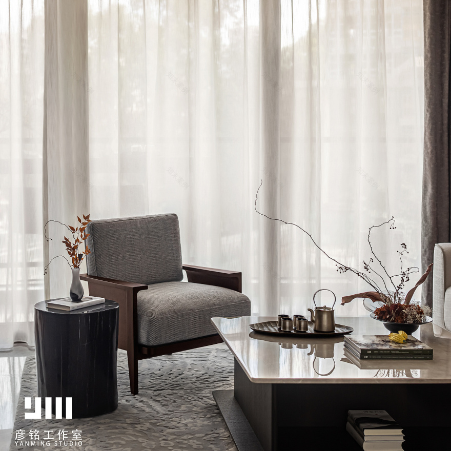 金众地产·柏悦公馆样板房 E 户型丨中国东莞丨深圳诗意空间设计,HLO 逸尚东方设计-0