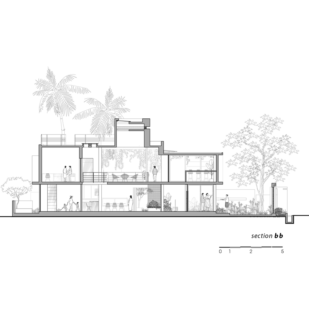 印度 Kottayam 的“浮动色彩”住宅丨Mindspark Architects-21
