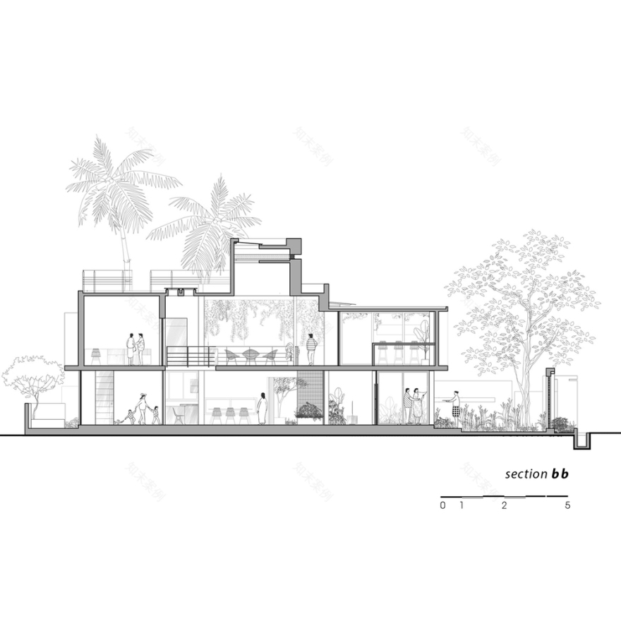 印度 Kottayam 的“浮动色彩”住宅丨Mindspark Architects-21