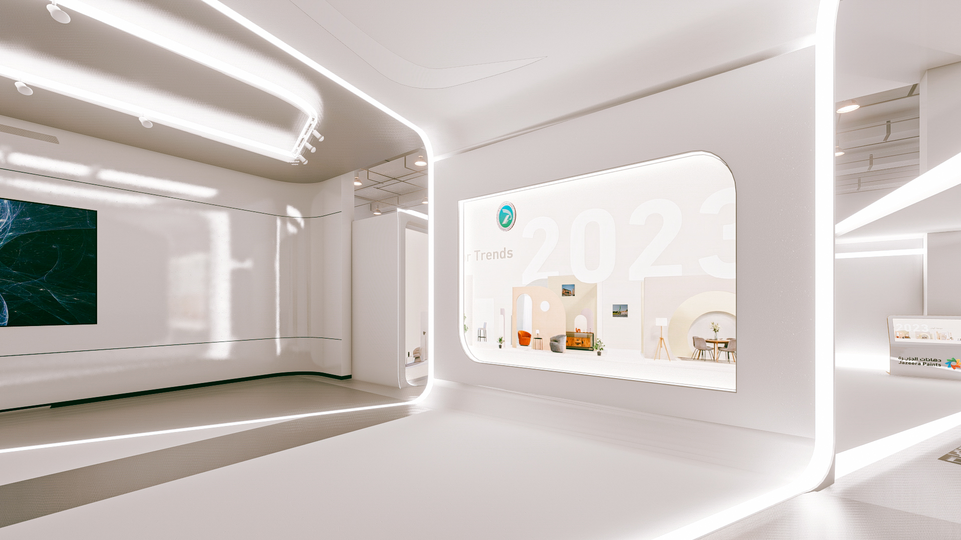 Al Jazeera Paints Booth Design | LE MARCHÉ-11