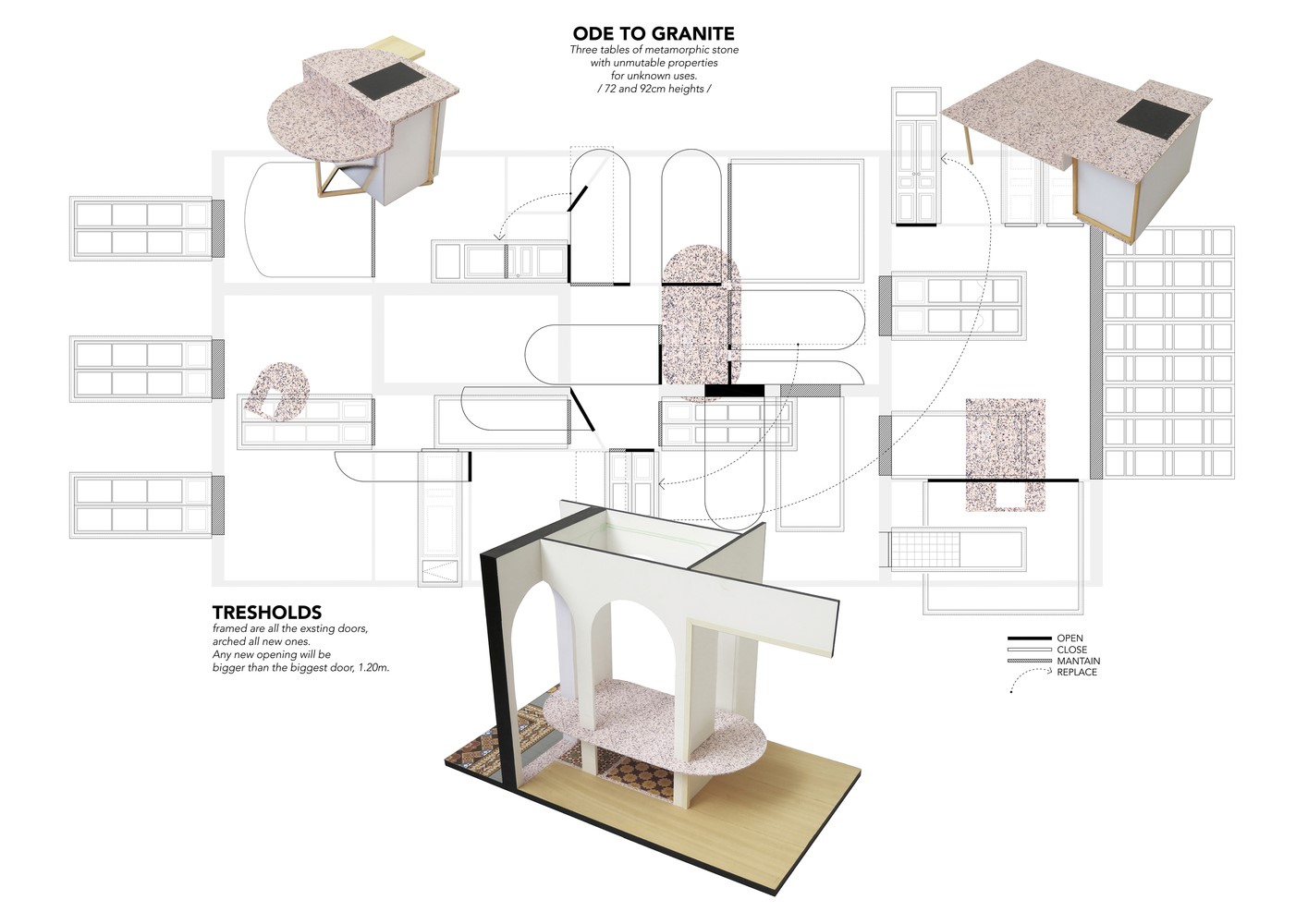 巴塞罗那 Verdi 街 140 平米翻修 | 瓷砖与桌子的空间对话-23