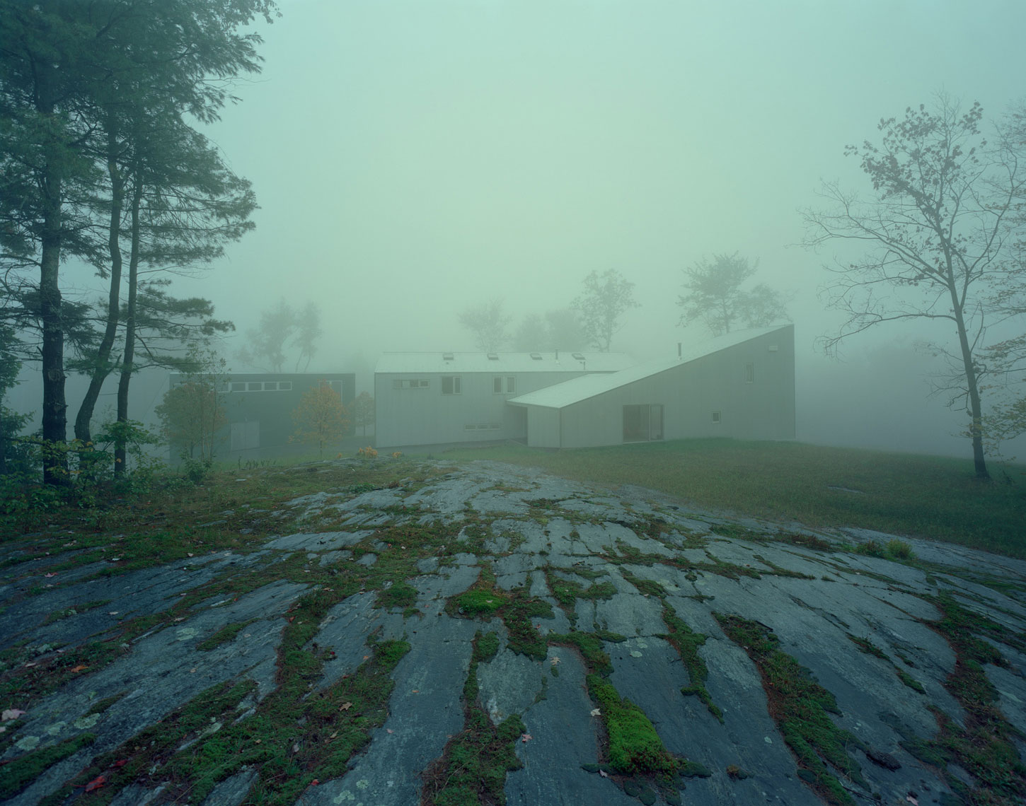 佛蒙特森林中的极简之家-36