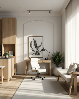 现代简约风优雅居住与办公空间设计