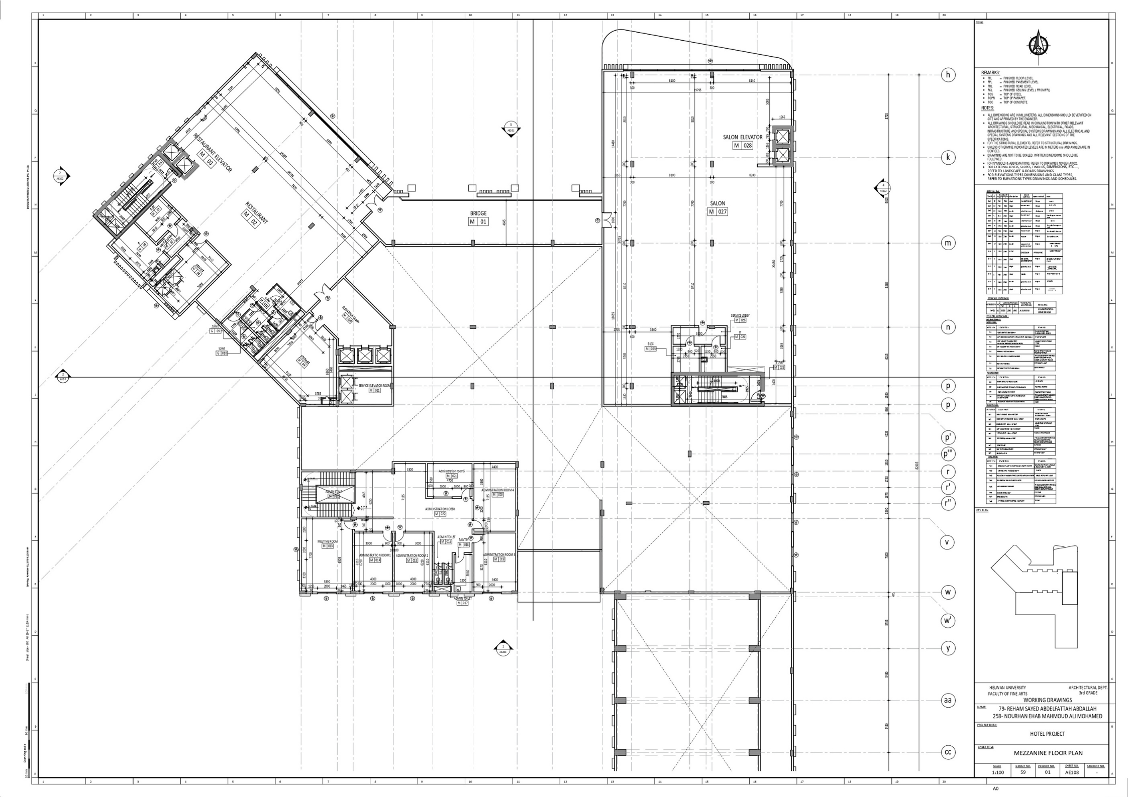 RENOS(3  STARS HOTEL)技术绘图项目丨赫勒万大学美术学院建筑系-18