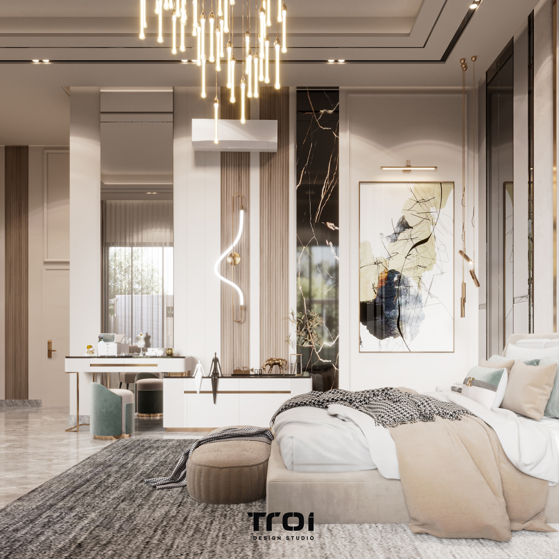 主卧室丨Troi Design Studio-9