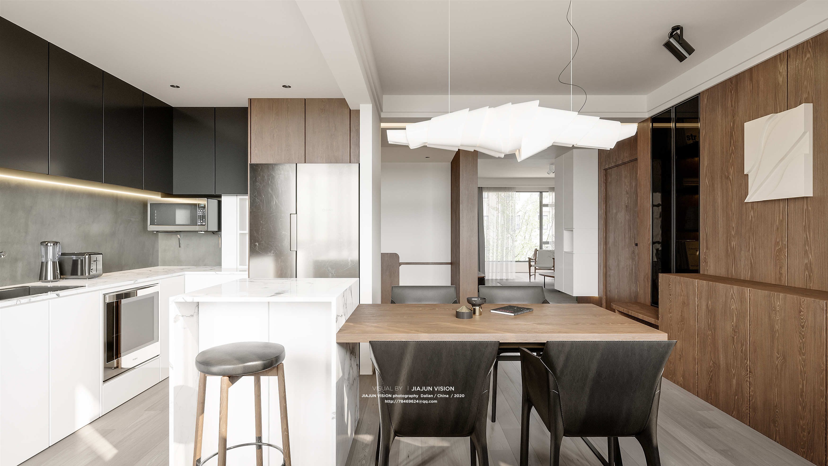 两套现代北欧风格效果图-3