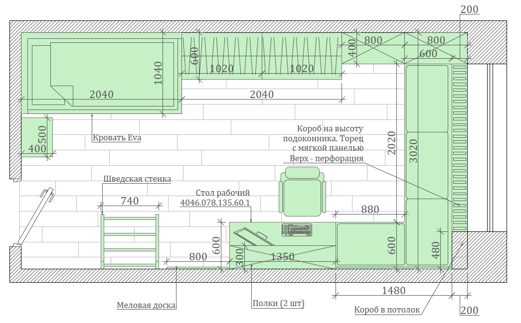 ≡ ➤ Элегантная мебель в детскую комнату девочки-7