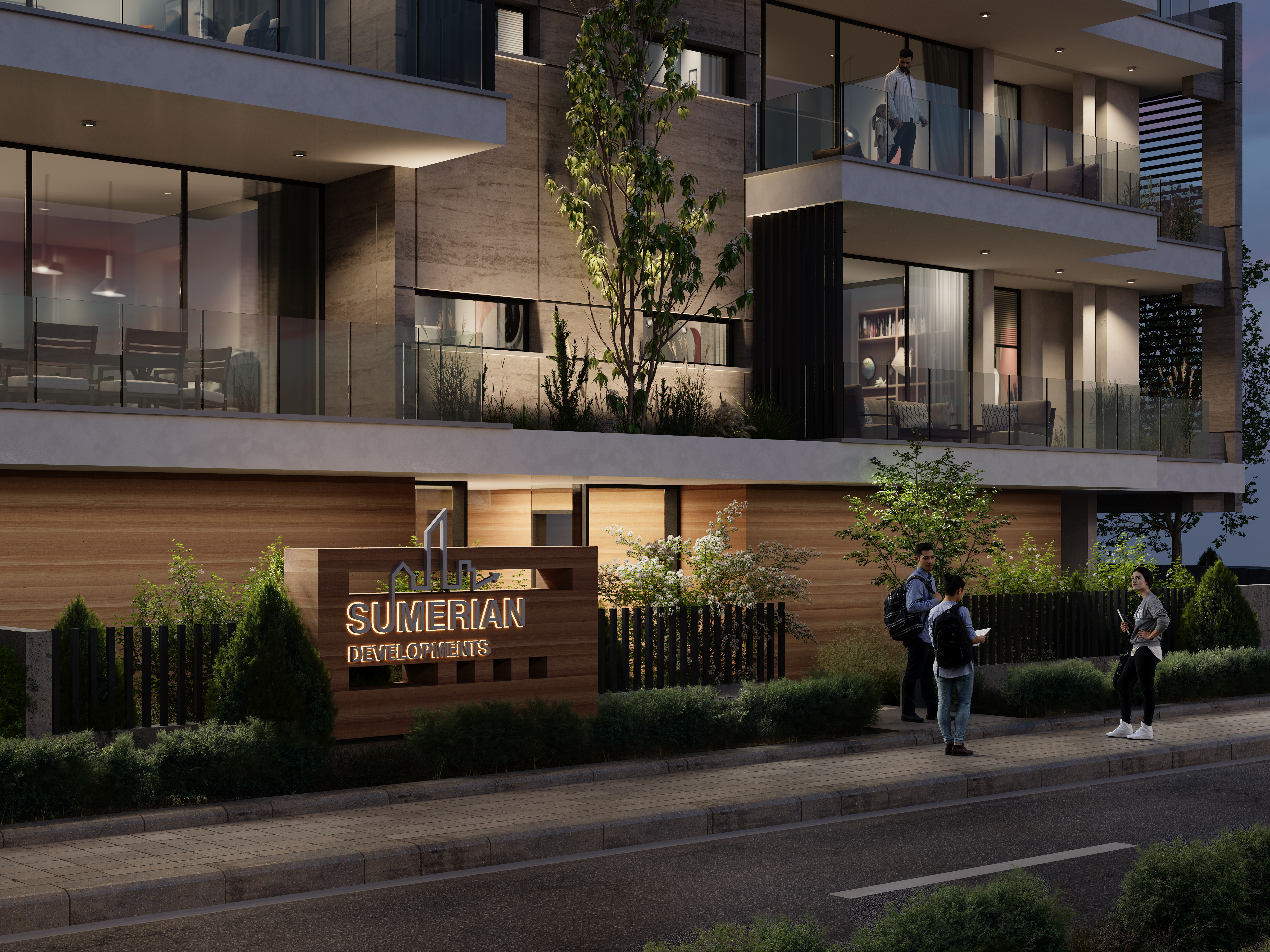 Contemporary Residential Building — Full CG Project-10