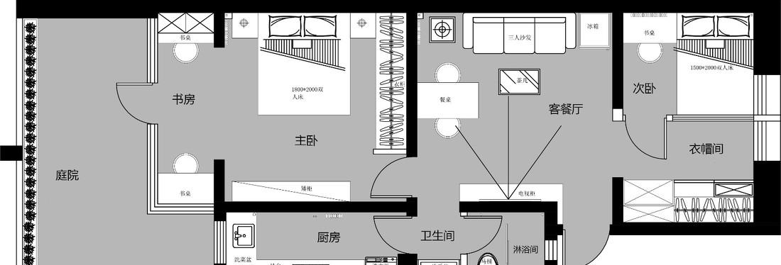 北京海淀 67 平米旧房简约风改造，自然舒适的生活空间-33