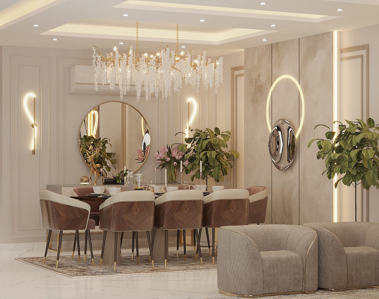 Neoclassic 公寓室内设计丨埃及开罗-9