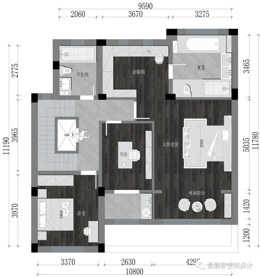 绿城玫瑰园别墅 · 中式轻奢的诗意生活丨中国淄博丨孟丽君空间设计-13